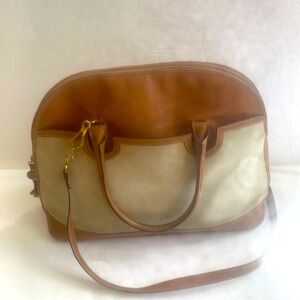 Lovely and practical cross body/top handle purse.